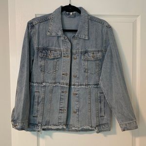 Vici Light Blue Oversized Denim Jean Jacket